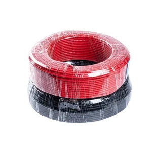 Solar PVC Electric Cables PV1-F Photovoltaic DC Panel Special Connection Wire 1.5-2.5 Square Solid Power for Building