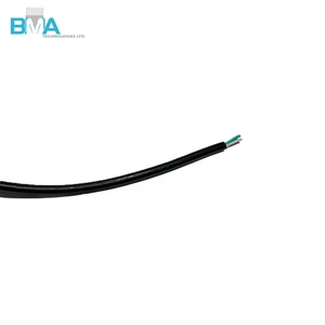 18AWG 3-Core Wire Harness 7.772M/25.50ft Black PVC Half Strip 5mm To Cut End For Industrial Power & Control Connection