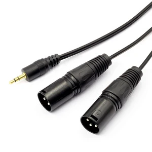 Customized New 3.5mm Audio DMX512 XLR Unbalanced Cable PVC Jacket for Canon Noise Reduction Shielding for Stage Light HDTV