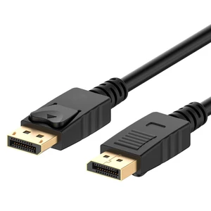 OEM Gold Plated Male to Male Display Port Cable 1.8M PVC Jacket Braid Shielding Computer Use 1080P Video Audio Stock