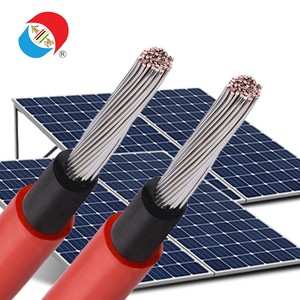 PV1-F Solar Cable 1KV DC Tinned Copper Stranded Conductor XLPE/PE Power Cables UV-Resistant For Photovoltaic Panel Systems
