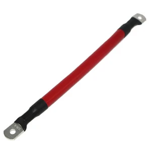 Power Battery Cable 4AWG 6AWG Flexible Silicone Jumper Cables with Terminals Tinned Copper Battery Inverter Cables for Car Solar