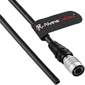 Alvins Cables HR10A-7P-6S-10M 100V-240V 6-Pin Female Open End Power I/O Cable for Industrial Cameras (CCD Basler Keyence Cognex)