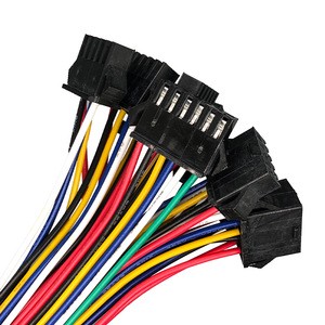 Custom High Quality 2-6 Pin Aluminum Conductor PBT IP66 Rated Adapter Wiring Harness Jst Xh Sh Zh Molex Cables 1.0-2.5 Pitch