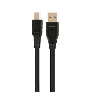 Factory Sales High Quality 1.5-meter Black White USB AM to MINI USB 5PIN Data Cable for Camera
