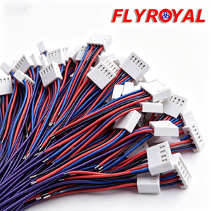 Custom 2.5mm 5 Pin Connector Cable Assembly PVC Wire Harness OEM ODM for PCB Industrial Robot Medical Printer