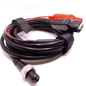 2-Pin Female Aviation Plug to Alligator Clip Cable 3M Electric Reel Copper Conductor Power Cable for Daiwa Shimano Fishing Reels