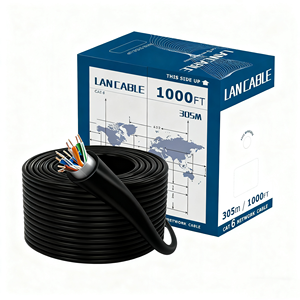DENIXI Factory Customization 100M 305M Cat6 Cat6A Ethernet Cable UTP/FTP/SFUTP/SFTP/FFTP Gigabit LAN Cable