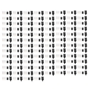 100Set RC Servo Connector Kit 3 Pin Housing JST Connector Header 11.041 with Hook for Model Airplane