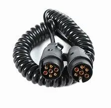 PE/PE 7x24AWG Industrial Low Voltage Extendable Spring Wire Stretchable Spiral Coiled Customizable Trailer Cable