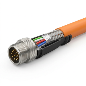 PrimePro Encoder Cable: Compatible Siemens 6FX5002/6FX8002, M23 PnP, High-Flex 10M Cycles, Servo Motor Signal