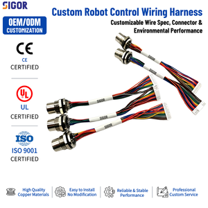 Custom Intelligent Robot Wiring Harness Manufacturer Equipment Mainboard Terminal Cable Robot Power Signal Control Wire