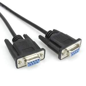 Customizable DB9 Female to Female RS232 Shielded Cable 1M with Nickel-Plated Connectors for Industrial Automation DTE Devices