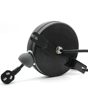 Mella Portable Round Usb Charging Wire Cable Reel Mini Retractable Power Reel Cord 5m Retractable Spring Loaded Cable Reel