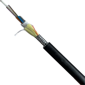 ARSS Aerial Anti Rodent Fiber Optic Cable G652D Single Mode 12 24 48 72 96 Core Overhead Communication