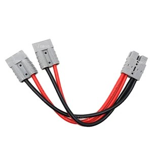 50A Solar Battery Connector Cable 1 to 2 Battery Connectors Solar Panel Cable for Automotive Battery Cables