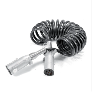 Heavy Duty 7-Way Plug Trailer Flexible Electrical Cable Wire for Trucks High Quality Truck Parts 7 Core 24V Trailer Spiral Cable