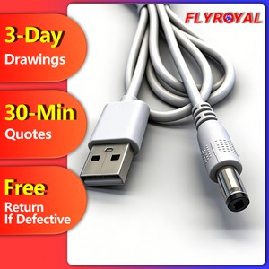 Router CCTV Camera 5V 12V USB 2.0 To 5.5x2.1 5.5x2.5 Mm DC Male Jack Plug Power Cable For Charging Cable Assembly