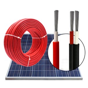 DC Solar Cable Wire Aluminum 6MM2 PV Extension 100m Single Twin PVC Black/Red Industrial Low Voltage Power Panel XLPE Overhead