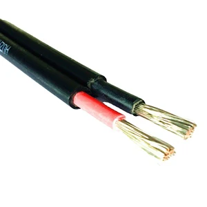 TUV UL 6mm Solar Cable 2*2.5mm2 2*4.0mm2 2*6.0mm2 2*10mm2 Twin PV Photovoltaic Wire 2 Wire for Solar Power Station
