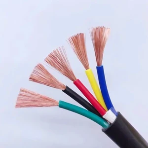 Soft Flexible RVV Security Cable Multi Strand Copper Wire For Camera Monitoring System Wiring