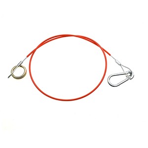 YH2999 PVC Coating 1mx4mm Trailer Wire Cable Sling Breakaway Tow Cable with Snap Hook