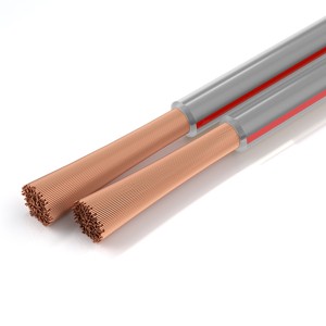 OEM Factory Custom Communication Cables 10AWG Bulk Transparent PVC OFC Wire Audio & Video Customizable Flat Speaker Cable