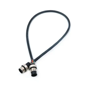 YZCONN Customized Hot Sale 10pin Cable PVC/PUR Vibration Sensor Cable Waterproof M12 Female Connector Cable