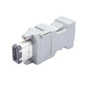 Servo Connector 3-pin Female Power Supply DIN Connector Copper IP67 Waterproof