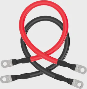 Universal Type Battery Cables Set With Terminals, Lugs (2pcs , Red + Black) for Motorcycle, Automotive, Marine, Solar, at