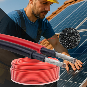 Photovoltaic DC Cable 1.8kV Stranded Tinned Copper XLPO 2.5-16mm Solar Farm/Rooftop Installation 25-Year UV Life TV RoHS