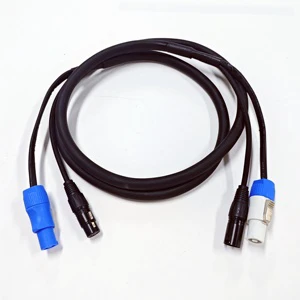 3C X 2.5Mm Powercon to 3-Pin DMX Xlr Power Extension Cable for Stage Lighting Professional Audio Equipment