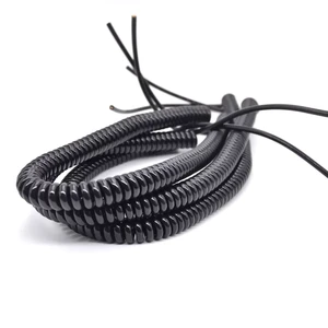 Multi-Core Spring Spiral Cable, High Flexible PVC Insulated Bare Copper for Overhead Telescopic Power Supply