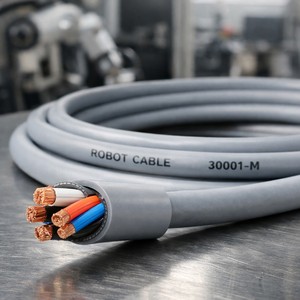 High Torsion Robot Cable for 6 Axis Robotic Arm and Industrial Automation With Oil Resistant and Abrasion Resistant PUR Jacket