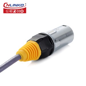 Cnlinko Outdoor Cable Connectors RJ45 Plug Industrial Ethernet Connector Waterproof IP67 Metal Rj45 Connector