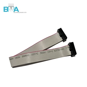 Flat Cable UL2651,Custom 10 12 14 16 20Pin IDC Ribbon Cable, 2.54mm Pitch, 220mm 28AWG for Industrial PCB Internal Wiring