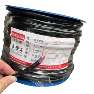 Professional Audio 2x2.5mm Speaker Power Wire S8 HiFl Stage Speaker Cable 2 Core of Copper Al Foil Shielded 50M