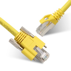 Liansu Linksup High Speed Vision Industrial Camera Ethernet Cable Cat6A/7 Network SFTP Rj45 8p With Lock Screw cat6A lan Cable