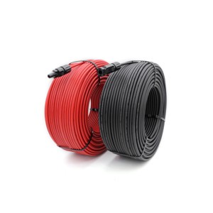 10 AWG Solar Extension Cable with Male to Female Connector Parallel Tinned Copper Wire for Solar Panel, Automotive, RV, Outdoors