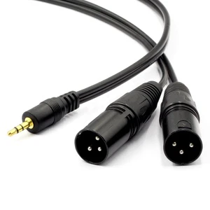 3.5mm AUX Audio DMX512 signal Stage Cable XLR Unbalanced Cannon Noise Reduction Shielded XLR Cable