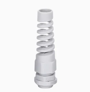 IOS Certified Anti-Bending Cable Glands Metric Thread Waterproof IP68 Nylon Spiral Type Joints for Plastic Wire Plastic Wire