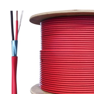 1.5mm2 2.5mm2 Bare Copper/CCA 14AWG 16AWG 2C 4C Fire Resistance Security Fire Alarm Cable