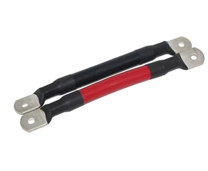 Battery Cable 4AWG 25mm² Car Battery Cable With Ring Terminal Copper Wire, 12V Motorcycle Battery Cable