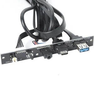 Custom Front Panel USB 3.0+USB 3.1+HD Audio Output Cable Computer Case Front I/O Assembly Cable