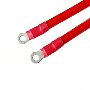Custom Flexibility Silicone 10AWG Wire RED Insulated Connector Hookup Wire O-ring Ring Crimp Terminal Cable