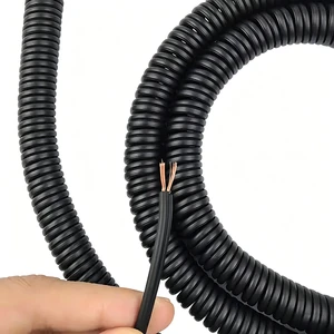 Copper Core Outdoor 2-Core Parallel Cable Telescopic Cable Electrical Extension Spring Spiral Coiled Wire Cable