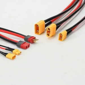 Custom Stable Silicone Power Charger Cable 2P Banana Plug Connector High for RC LiPo FPV Drone Li-ion Battery Wire Connections