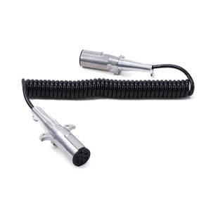New Worth Buying 7 Pin TPU Sleeve 12V-24V Electrical Spiral Cable for Trailer Truck Car