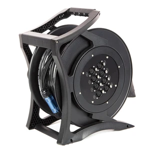SND532 Yinyu DDP RTS Professional XLR Snake Cable Trolley Cart with Locking Drum Aluminum Splitter for Live Sound Stage Studio
