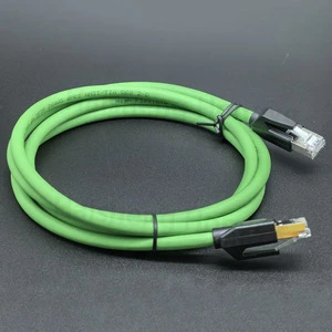 Double Male RJ45 High Flex SFTP CAT6 Cable Industrial RJ45 Ethernet Network CAT6A Connector Shield Profinet Cable 26AWG 3M